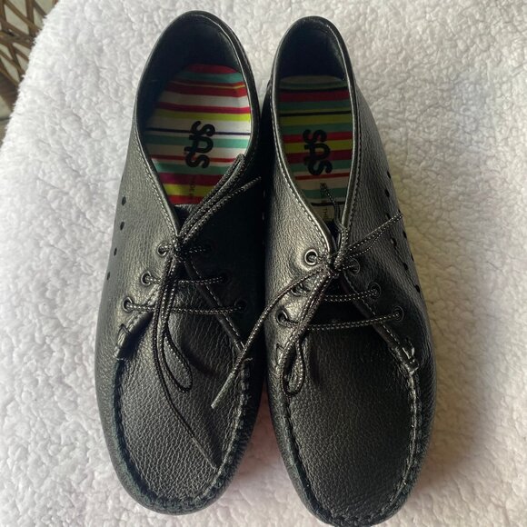New SAS Black Breezy Lace-up Moccacin size 5.5 M - Picture 9 of 16
